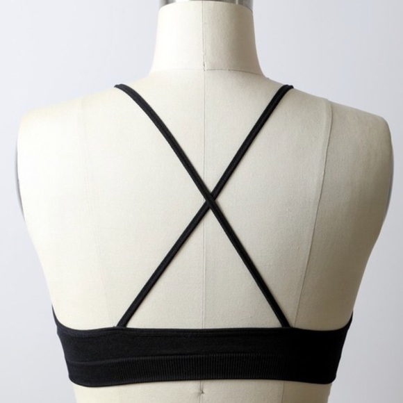 SOLD OUT Black Fishnet Cutout High Neck Bralette - Picture 6 of 6